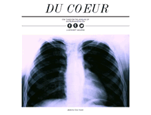 Tablet Screenshot of ducoeurmagazine.com